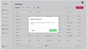 Kadence hybrid software CSV export