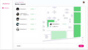 Kadence room booking with outlook