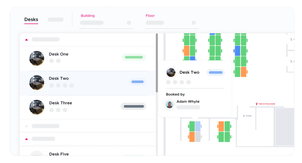 Desk booking software