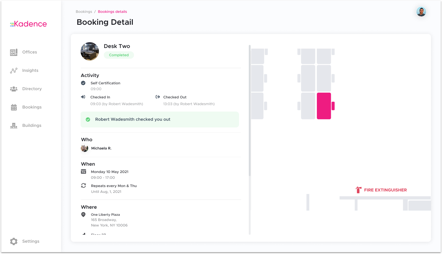 Admins check in/out for others