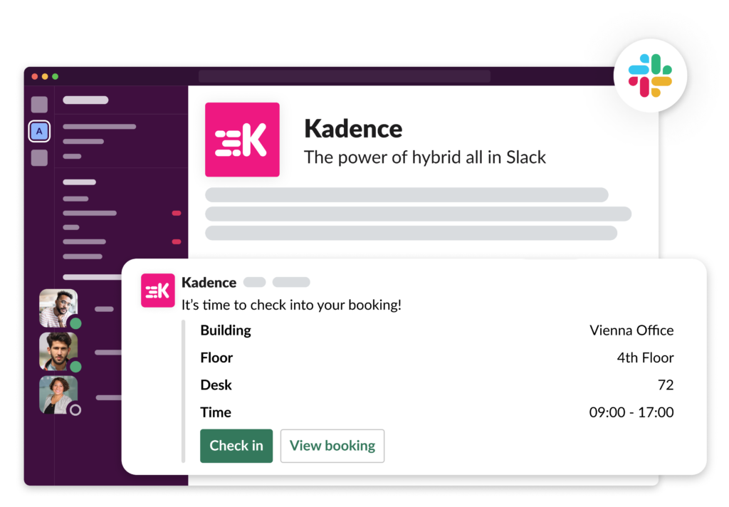Slack desk booking integration