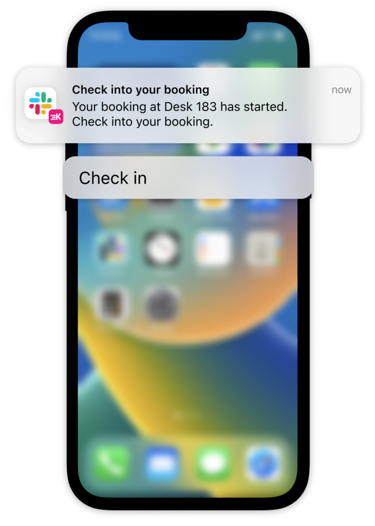 Slack desk booking integration